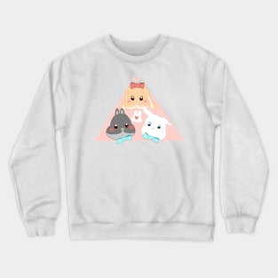 Love Triangle Rabbit | Bunniesmee Crewneck Sweatshirt